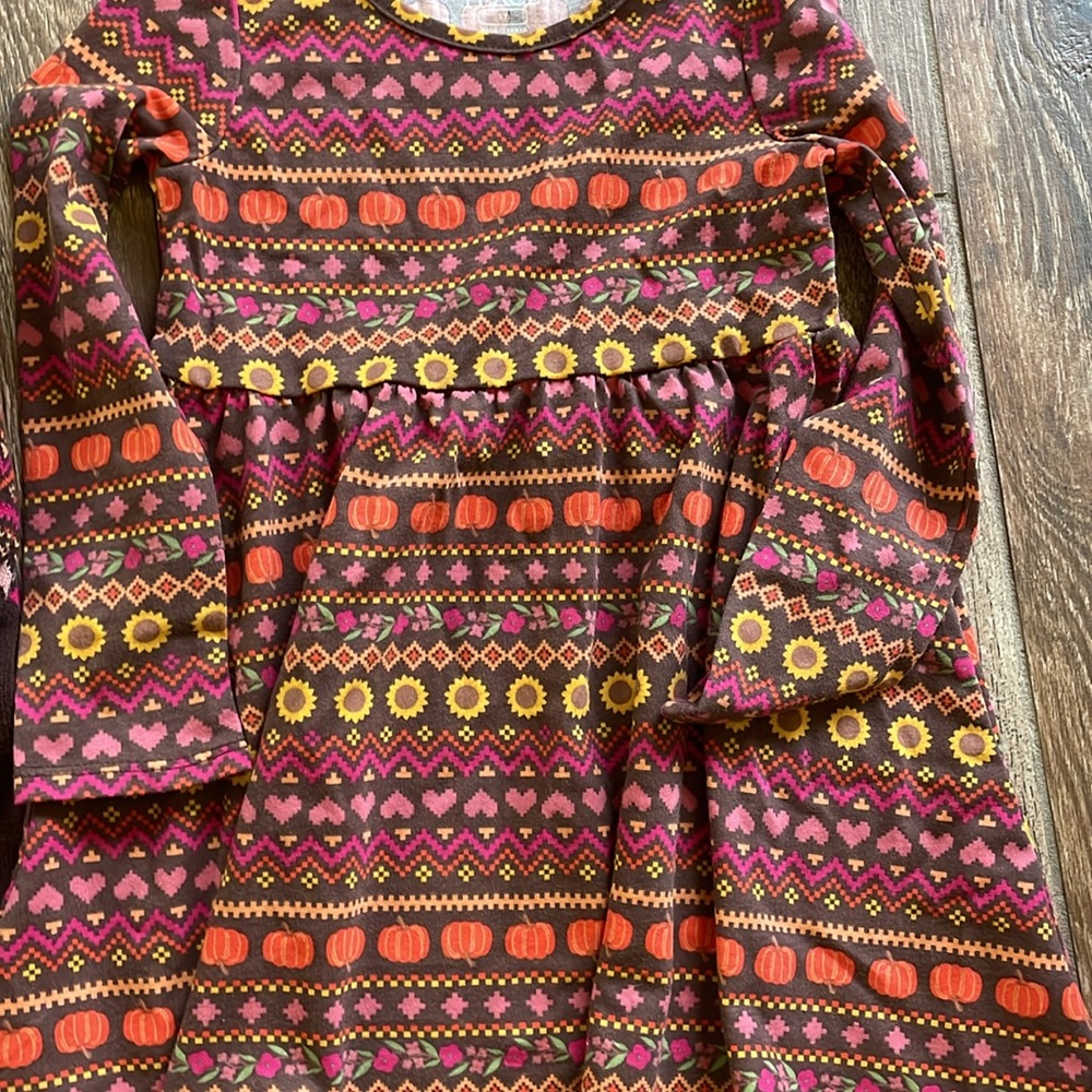 2 fall pumpkin the children’s place dresses 3t - Picture 2 of 5